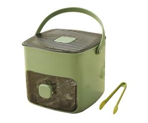 Box Press Forma Con Coperchio - Contenitore Per Scaletta Per A Doppio Strato Portatile, Cucina Contenitore Di Stoccaggio Di Grande Capacità | Conchiglia Di Congelamento Per La Vita Quotidiana