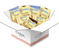 Box Prima Colazione, Set Assortito di 7 Confezioni di Biscotti, Ripieni Baiocchi al Cacao e Nocciole, Nocciolatte, Pistacchio e Frollini Alveari, Nascondini, Macine, Scacchieri per mulino bianco 7PZ