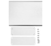 Box Progetto Alluminio Integrato, Scocca Elettronica Fai - da - Te 28x84x110mm, Argento Opaco - Ottima Dissipazione, Struttura Robusta, Uso Elettronico Versatile