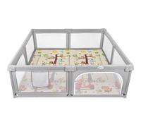 Box Recinto Innovaciones MS Parco Giochi XXL + Tappeto da Gioco 180 x 200 cm Giraffa Scooter