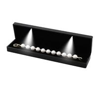 Box regalo bracciale, scatola bracciale lunga di lusso con luce a LED, elegante confezione regalo per la collana per lei, regalo in bracciale alla moda, scatole regalo per gioielli per l'anniversario