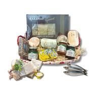 BOX REGALO - Cesto Gastronomico MARE & MONTI 2 con Baccalà 10 Prodotti