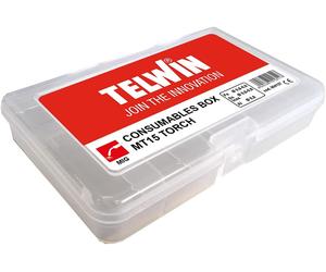 BOX RICAMBI CONSUMABILI X torce MIG MT15 Telwin 804137 molle tubetti Fe-Ss CuSi