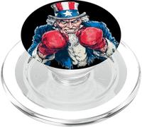 Box Ring Sam con guantoni da boxe Costume per i fan degli Stati Uniti PopSockets PopGrip per MagSafe