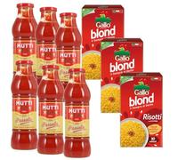 Box Risotto | 3 Riso Blond 1 kg + 6 Passata di pomdoro Mutti gr 700
