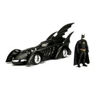 BOX ROTTO BATMOBILE Modello Auto da BATMAN FOREVER 22cm Scala 1/24 Con FIGURA