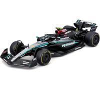 BOX ROTTO LEWIS HAMILTON Modello F1 MERCEDES AMG W15 1/43 2024 12cm Bburago