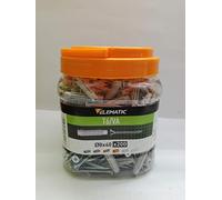 BOX SCATOLA 200 TASSELLI TASSELLO 8 mm PRO6 8x40 ELEMATIC con vite BARATTOLO