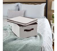 BOX SCATOLA SALVASPAZIO ARMADIO CONTENITORE PORTA OGGETTI ORGANIZER 60x40x30 CM