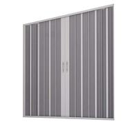 PORTA DOCCIA SOPRAVASCA IN PVC 140-170CM CENTRALE 2 ANTE A SOFFIETTO BIANCO H150