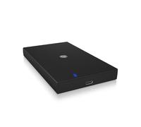 Box SSD ICYBOX IB-200T-C3 2.5" Plastica Nero USB Type-C Rimuovibile