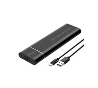Box SSD M2 con Protocollo NVMe M.2, Box per Hard Disk Mobile A Stato da M.2 A USB 3.2 Gen2 Type-C 10 Gbps, Colore Nero.