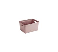 Sunware Sigma Home scatola portaoggetti 32L rosa - 44.5x34.5x24.3cm - contenitore organizer impilabile - scatola plastica casa