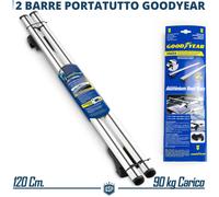 BOX Tetto Auto Baule + BARRE Portatutto GoodYear ANTIFURTO SERRATURA 120CM 320LT