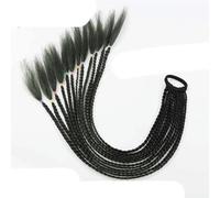 Box Trecce Capelli Box Treccia Coda di cavallo Estensioni Ombre Parrucchino sintetico con elastico Pontial Arcobaleno Rosa 24 pollici-B11-24 pollici-1pcs/lotto