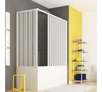 Box vasca a soffietto 2 Lati Apertura Centrale - in Pvc Varie misure