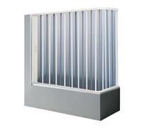 Box vasca a soffietto 2 lati regolabile bianco 142 x 80 cm destra