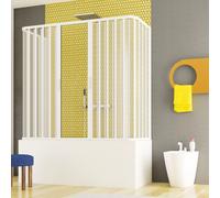 Box vasca a soffietto 3 Lati Apertura Centrale - in Pvc Varie misure