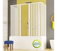 BOX VASCA IN PVC 3 LATI 2 ANTE APRIBILI A SOFFIETTO H. CM 150 MODELLO NICOLAS