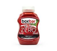 BOXBAR Ketchup zero, ketchup a basso contenuto di calorie, zuccheri e zero grassi, senza glutine e vegetariana (1 Flaconi da 250g)