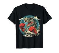 Boxe Dinosaur Boxer T-Rex Kickboxing Dino Boxing Lover Maglietta