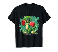 Boxe Dinosaur Boxer T-Rex Kickboxing Dino Boxing Lover Maglietta