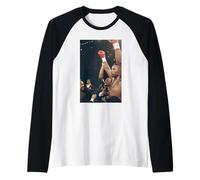 Boxe Lennox Lewis V Donovan Ruddock Lotta per Il Diritto Maglia con Maniche Raglan