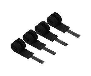 Boxe Mano Fasce,4pz 118" Lunghezza Elastico Arti Marziali Pugno Bendaggi,Nero