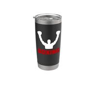 Boxe Posa della Vittoria Silhouette Bicchiere termico in acciaio inox doppia parete