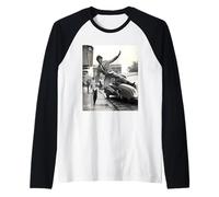Boxe Sugar Ray Robinson Boxer A Londra 1988 Maglia con Maniche Raglan