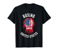 Boxe Support The Team Boxer Bandiera USA Uomini Donne Bambini Maglietta