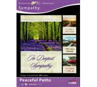 Boxed Greeting Cards - Christian Sympathy Cards with Envelopes - Peaceful Paths