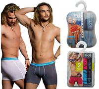 Boxer 2 pezzi, Uomo elastico esterno START SHORT in Cotone SLOGGI Intimo Bipack