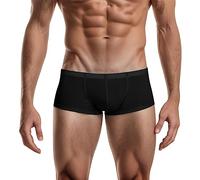 Boxer A Pantaloncino Uomo, Nylon Di Ghiaccio Mutande Uomo Boxer Elasticizzato Intimo Mutande Aperti Sul Davanti, Colori Assortiti Ultrasottile Sexy Trasparente Senza Cuciture Underwear Boxer Cotone