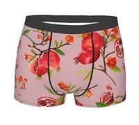 Boxer Aderenti da UOM Pomegranate Pattern Traspiranti Mutande Uomo Sexy Trunks Uomo per Rave Festival libertà di Movimento L