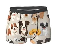 Boxer Aderenti Dog Breed Printing Intimo Maschile per Gym L
