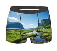 Boxer Aderenti Norway Fjord Nature Cape Print Boxer da Uomo XXL
