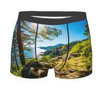 Boxer Aderenti Norway Islands Print Intimo Maschile per Uso Quotidiano XL