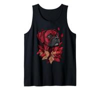 Boxer autunno foglie autunno cane boxer mamma Canotta
