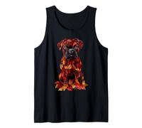 Boxer autunno foglie autunno cane boxer mamma Canotta