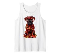 Boxer autunno foglie autunno cane boxer mamma Canotta