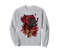 Boxer autunno foglie autunno cane boxer mamma Felpa