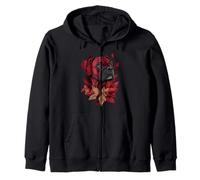 Boxer autunno foglie autunno cane boxer mamma Felpa con Cappuccio