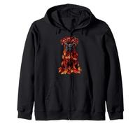 Boxer autunno foglie autunno cane boxer mamma Felpa con Cappuccio