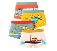 Boxer Bambino 6 Anni - Intimo per Ragazzi Confezione da 4 Slip per Bambini Comodi Traspiranti Morbidi con Elastico in Vita per L'Uso attività All'Aperto Tutte Le Stagioni età 3-14 (Yellow 4-6 Years)