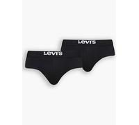 Boxer basic a tinta unita Levi's® Confezione da 2 Nero / Black levi > accessories > men