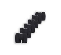 Boxer basic a tinta unita Levi's® Confezione da 6 Nero / Black levi > accessories > men > underwear > socks