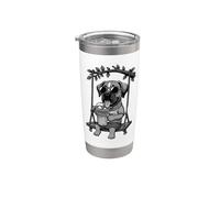 Boxer bere caffè ghiaccio su altalena retrò DIGOR divertente Bicchiere termico in acciaio inox doppia parete