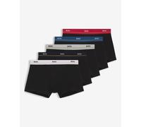 BOSS Boxer in cotone elasticizzato con elastico in vita con logo in confezione da cinque - Style Trunk 5P Essential, 50531660 Nero XL