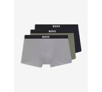 BOSS Boxer corti in cotone elasticizzato con elastico in vita con logo in confezione da tre - Style Trunk 3P BOSS ONE, 50544263 Nero / Grigio / Verde XXL